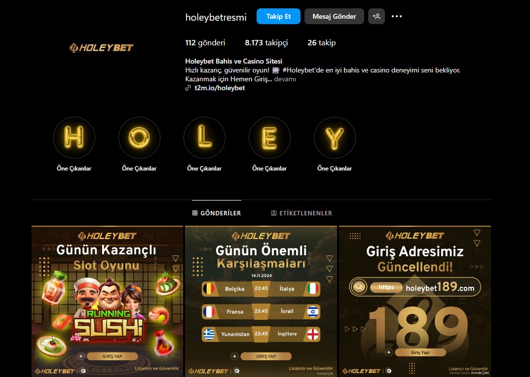 Holeybet İnstagram